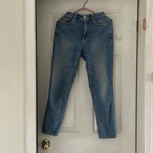 High rise, straight leg jeans